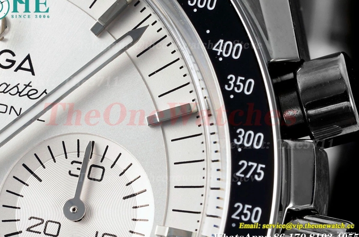 SS RMF White A7750 Mod SS Speedmaster Dial 41mm 0203